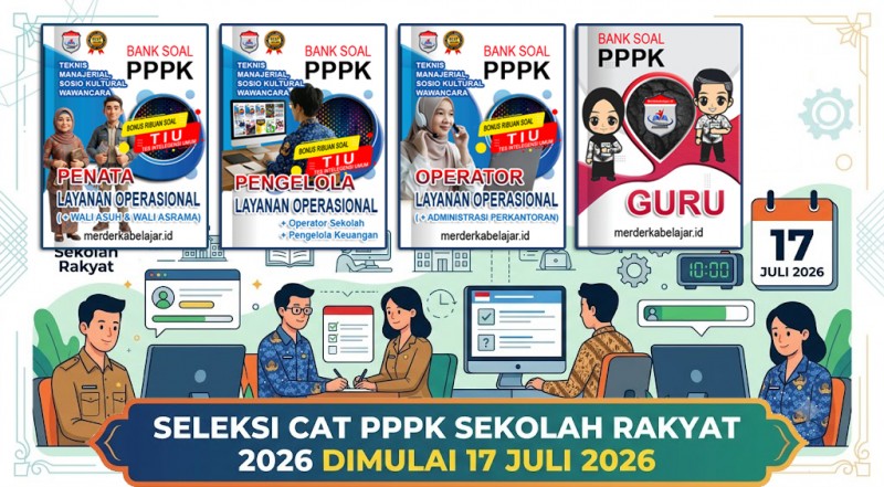 Siap-Siap! Seleksi CAT PPPK Sekolah Rakyat 2026 Dimulai 17 Juli, Ini Aturan Main dan Cara Cetak Kartunya